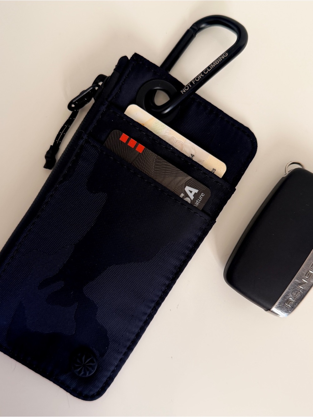 Athleta Card Holder with Carabiner